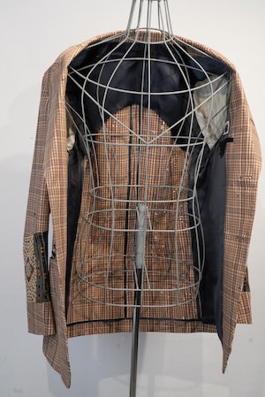 CLASS /  CCGSO5UNI  LAOSILK HAND EMBROIDERY BROKEN CHECK (LYRIA)     (221180)