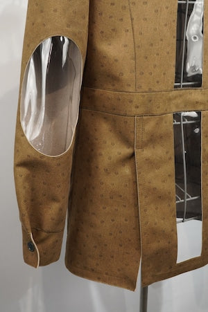 CLASS /  CCES09UNI Ultrasuede Print Bush Jacket