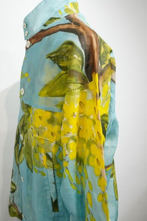 PERIOD FEATURES /  Silk Screen Hand Printing Blouson