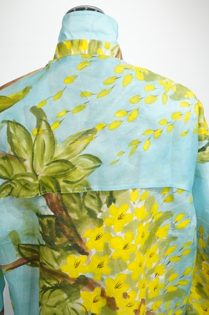 PERIOD FEATURES /  Silk Screen Hand Printing Blouson