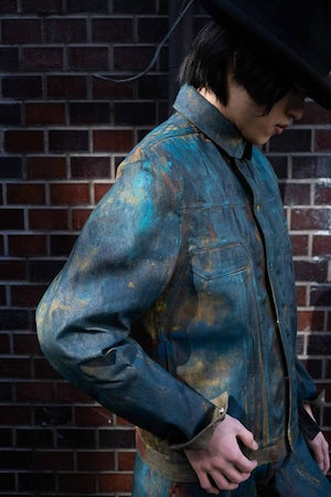 OPPOSE DUALITY /  6Pocket Panel Denim JKT Painted  Size 44   (220950)