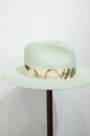 SUPER DUPER / DUKE RABBIT FUR FELT FEDORA CROWN  HAT