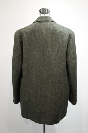 HAVERSACK / Wool Linen Herringbone Tweed  Double Breasted Jacket