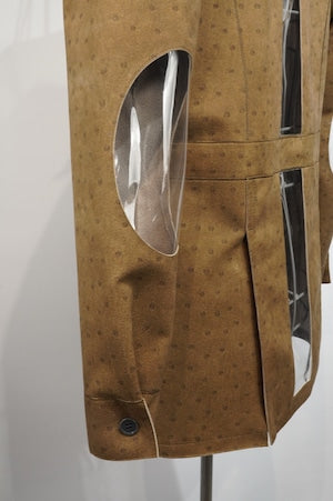 CLASS /  CCES09UNI Ultrasuede Print Bush Jacket