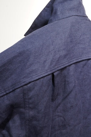KONNO / 型破り ’’陸式’’ Heavy Linen Canvas Denim Jacket  (220890)