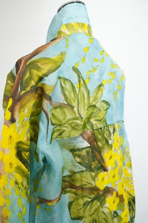 PERIOD FEATURES /  Silk Screen Hand Printing Blouson