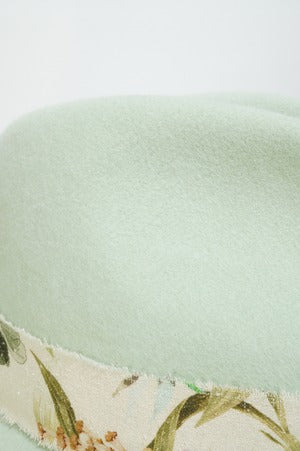 SUPER DUPER / DUKE RABBIT FUR FELT FEDORA CROWN  HAT