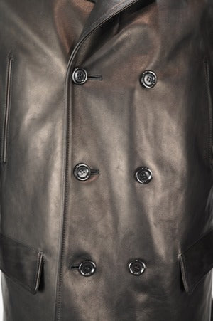 Copano86/Horse Leather Policeman Short Coat