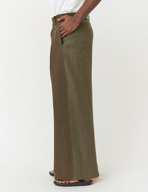 NOBNAGA Paris / British Wool GURUKHA BAGGY PANTS   (221074)