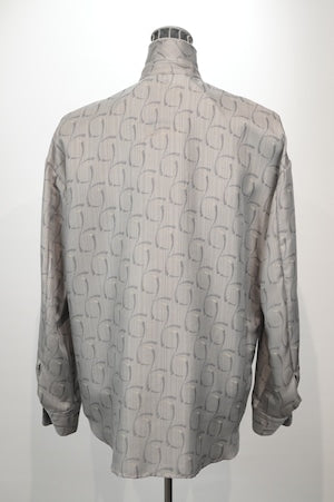 NOBNAGA Paris/ Ruffled Stand -Up Collar Shirt