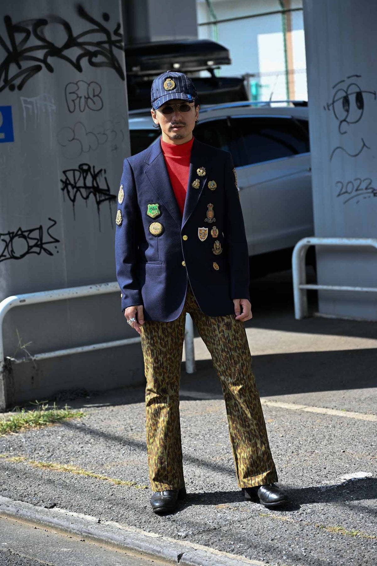MA2608 Leopard Rain Drop Camo Flared Pants /  MASAO SHIMIZU　　（221357）