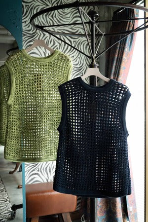 NICHOLAS DALEY / HAND CROCHETED KNIT 　（220964)