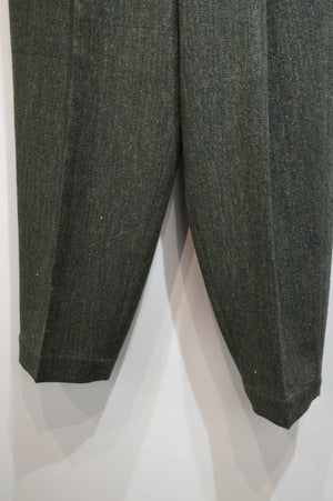 HAVERSACK /  Wool Linen Herringbone Tweed Pants