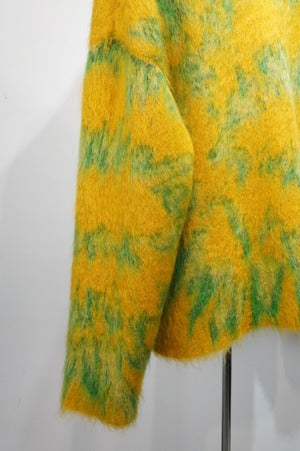 87 Avril 90 /  Tie-Dye Splash Mohair Cardigan