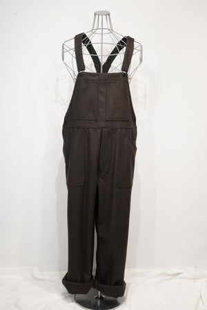 Nigel Cabourn OX'ed Silver / Coal Miner Dungarees B.Cloth All-in-one   (221106)