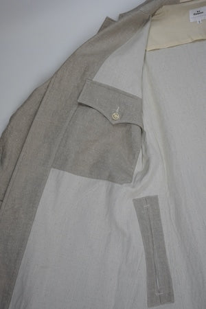 HS- Equipment （HAVERSACK）/ Original SASHIKO Linen Cotton Atelier Coat