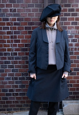 REVERBARATE /  STAND COLLAR JUMPER   (221104)