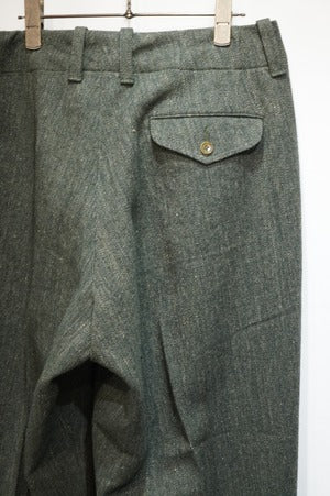 HAVERSACK /  Wool Linen Herringbone Tweed Pants