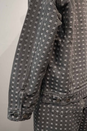 REVERBERATE /  REV-25SS-DJ02  GRED DENIM JACKET  (220957)