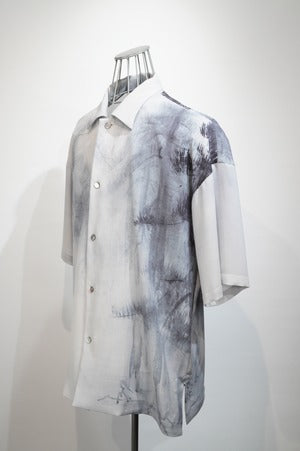 NOBNAGA Paris / OPEN COLLAR HALF SLEEVE SHIRT
