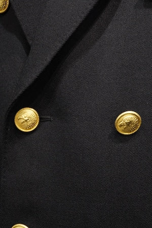 KONNO / 正統型 ''弍式'' 鬼ギャバ　濃紺 Double Navy Blazer Jacket  (220888)