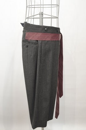 NOBNAGA Paris / No-Tack Shorts with Separate Fabric Belt