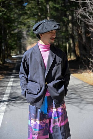 KONNO   ''九式改 Silk Jacket with Embroidery on back''　