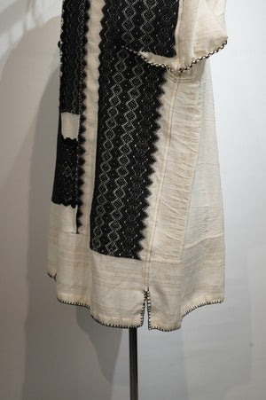 CURRENTAGE / A2544FB316　Jacquard Embroidered Shirt