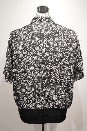 m's braque / BBS-85 251313  Leaf Print Short Sleeves Shirt
