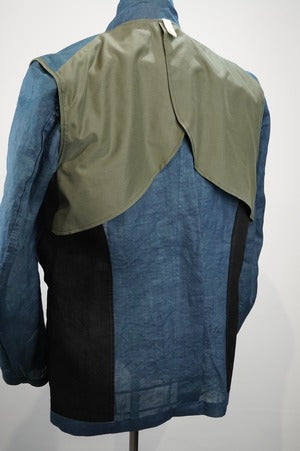 m's braque / ”AMAMI HAND INDIGO” (奄美染めインディゴ）Safari Jacket