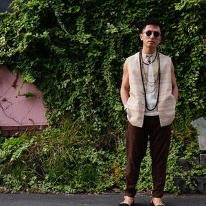 PERIOD FEATURES/ Hand Woven Silk Embroidery  Waist Coat