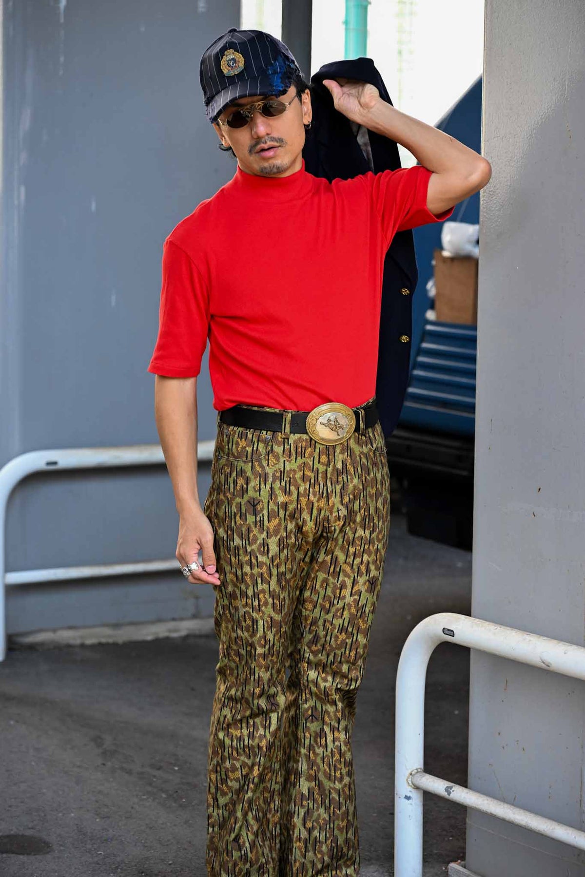 MA2608 Leopard Rain Drop Camo Flared Pants /  MASAO SHIMIZU　　（221357）