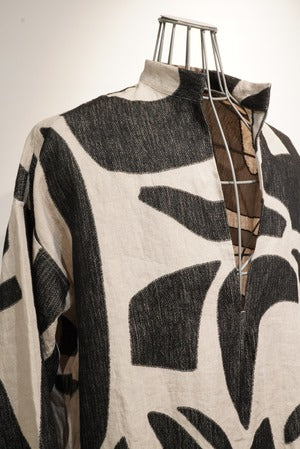 HAVERACK / Linen Jacquard Pull over Shirt ~Inspired by Henri Matisse~  (220967)