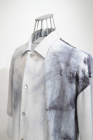 NOBNAGA Paris / OPEN COLLAR HALF SLEEVE SHIRT