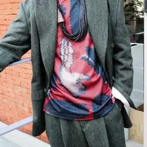 HAVERSACK /  Wool Linen Herringbone Tweed Pants