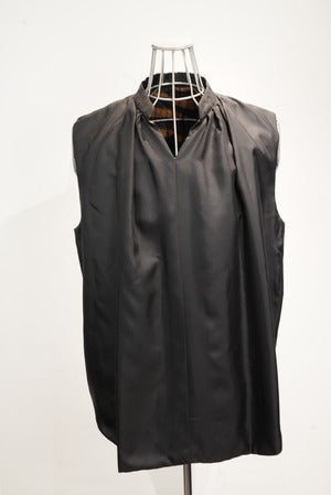NOBNAGA Paris / NV-06 N251601 STAND UP COLLAR REVERSIBLE GILET  (220915)