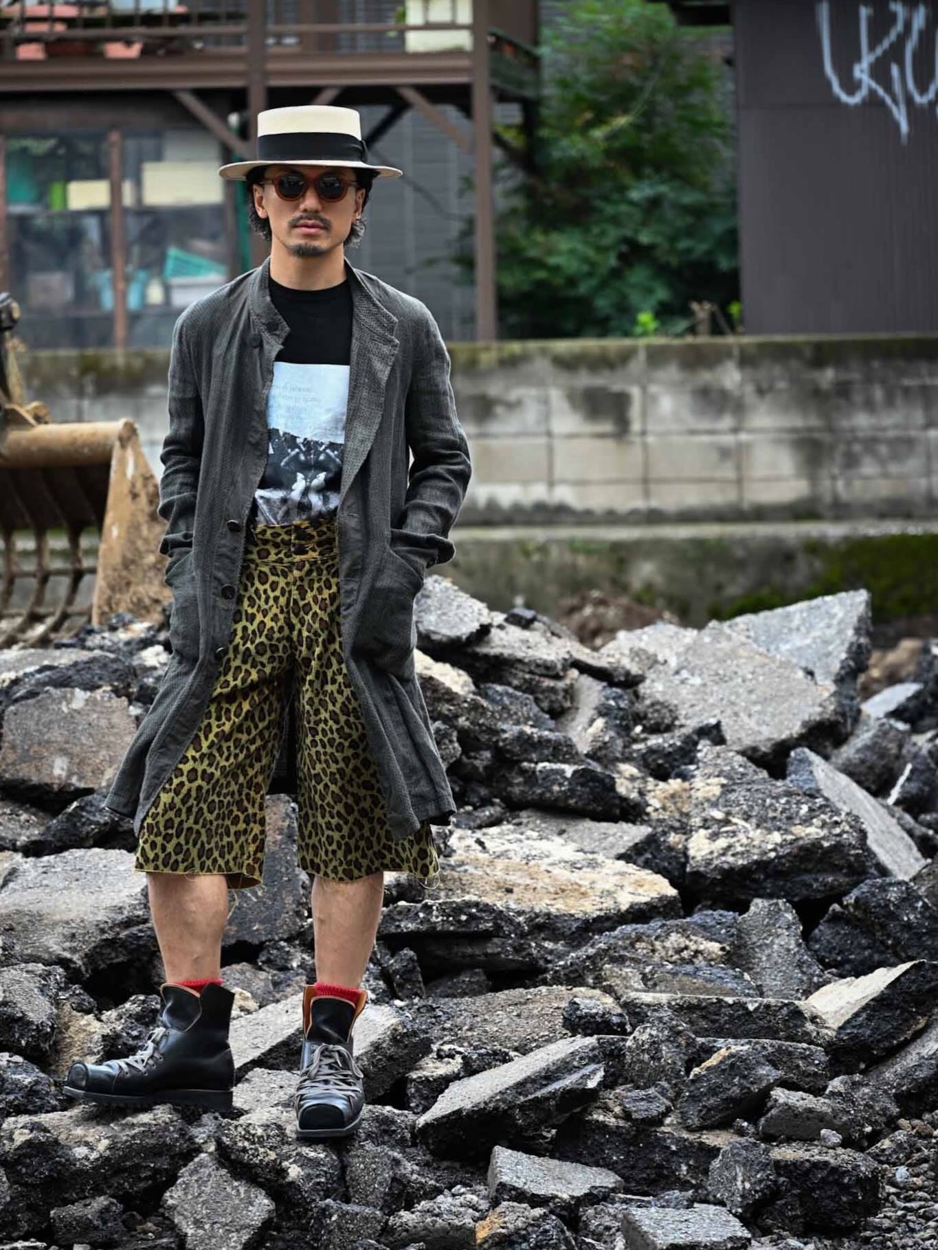 tokio /  Psy Leopard Shorts Pants   (221211)