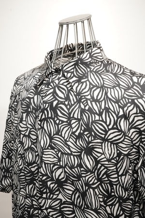 m's braque / BBS-85 251313  Leaf Print Short Sleeves Shirt