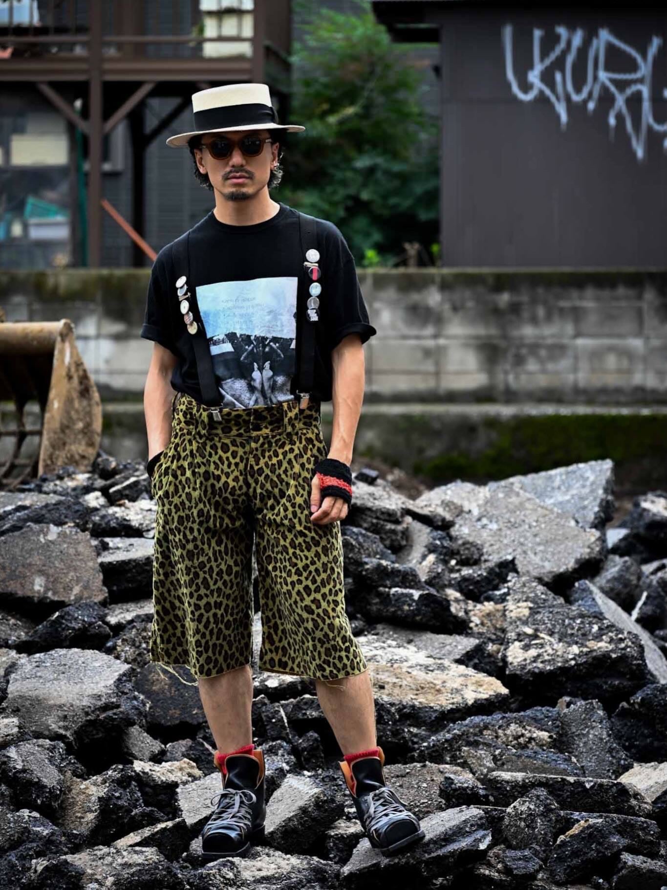 tokio /  Psy Leopard Shorts Pants   (221211)