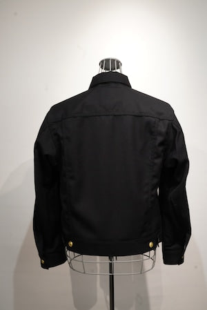 KONNO / 正統型 ''伍式''  鬼ギャバ  濃紺 Denim Jacket (220890)