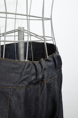 WILDFRAULEIN / Pleated Skirt With Hakama Denim Pants