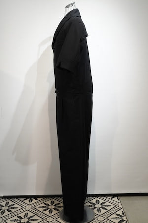 T-MICHAEL / Short-sleeved Moleskin ''KINDERMANN'' Jumpsuit　（220839）
