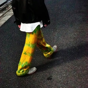 87 Avril 90 /  Tie-Dye Splash Mohair Pants