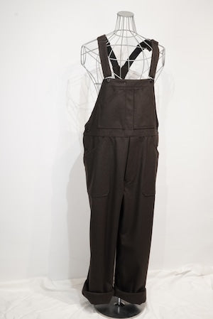 Nigel Cabourn OX'ed Silver / Coal Miner Dungarees B.Cloth All-in-one   (221106)