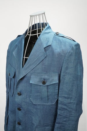 m's braque / ”AMAMI HAND INDIGO” (奄美染めインディゴ）Safari Jacket