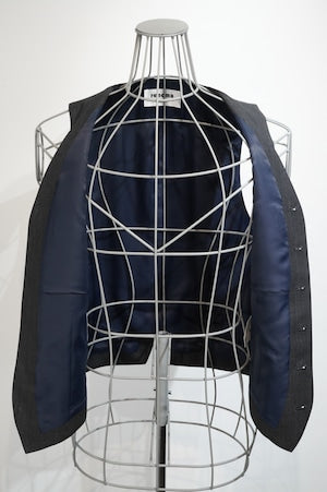 renoma Paris /  RCES04 Baltard WOOL GLEN CHECK VEST