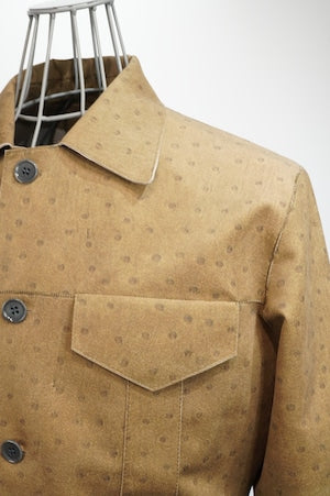 CLASS /  CCES09UNI Ultrasuede Print Bush Jacket