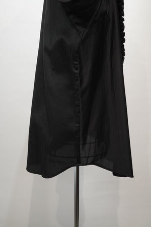 NOBNAGA Paris/ Ruffled Stand -Up Collar Shirt