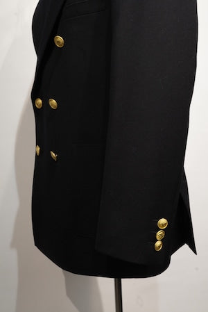 KONNO / 正統型 ''弍式'' 鬼ギャバ　濃紺 Double Navy Blazer Jacket  (220888)