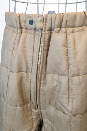HAVERACK / Silk quilting Wide Easy Pants   (221091)